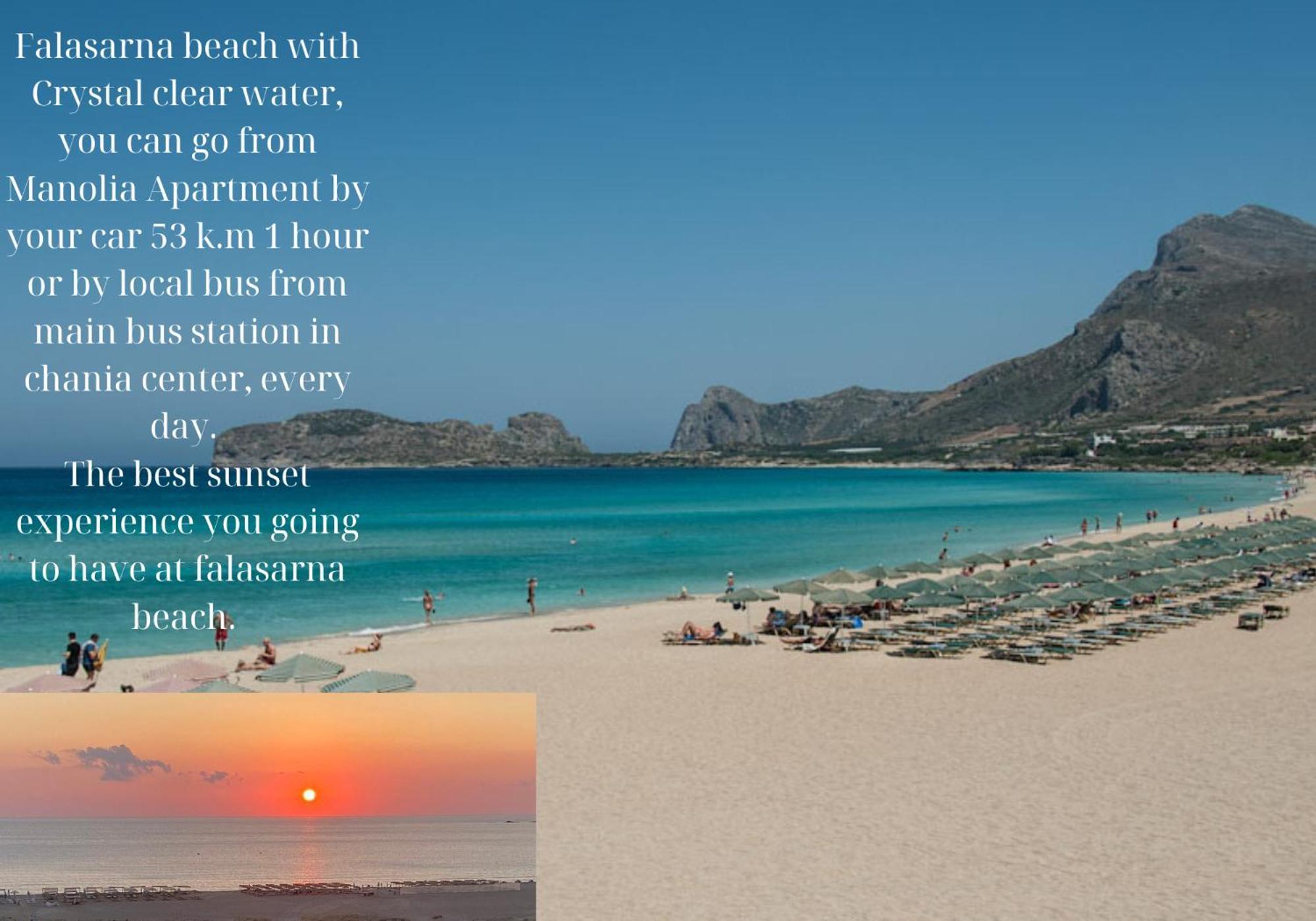 חאניה Center Manolia Dream 1 Bedroom Apartment 100M Away From The Beach מראה חיצוני תמונה